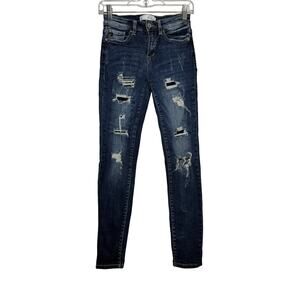 Kancan distressed skinny jeans womens 26 casual normcore urban streetwear punk